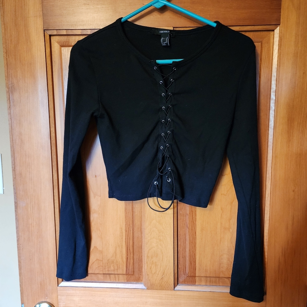 Black Crop Top